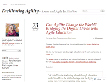 Tablet Screenshot of facilitatingagility.com